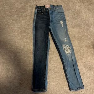 Revice split denim jean